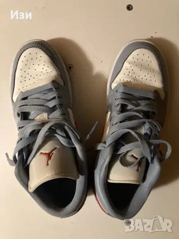 Маратонки Jordan 1 Low Blue Grey, снимка 4 - Маратонки - 49169241