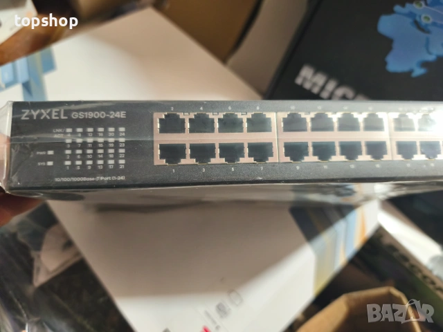 Zyxel GS1900-24E – 24-портов Гигабитов Smart Managed Суич (Безвентилаторен) ​, снимка 7 - Суичове - 53558966