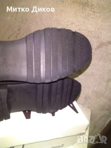 Мъжки боти естествена кожа с подплата нови №43 стелка 27.5см маркови на  Тенденц, снимка 8 - Мъжки боти - 53054525