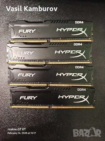 Kingston Fury HyperX 4x8 gb 2133mhz