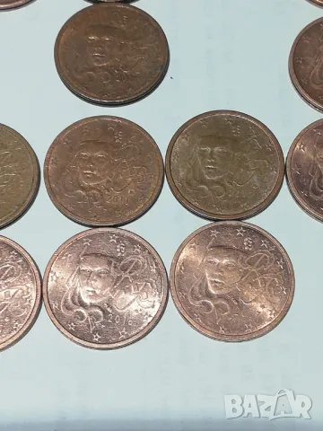 лот от 16 монети 2 евроцента от Франция различни, снимка 3 - Нумизматика и бонистика - 46938870