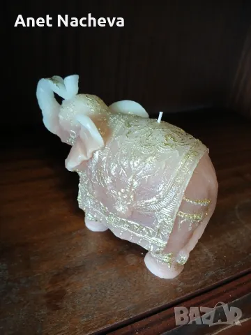 СВЕЩ   декоративна  във  формата на  СЛОН, снимка 3 - Декорация за дома - 50177879