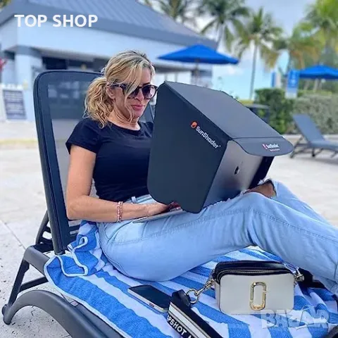 Нов Преносим сенник за лаптоп – Видимост на слънце, Защитa от топлина, снимка 7 - Друга електроника - 49657654