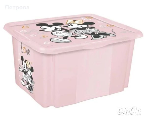 Кутия за детски играчки/розова кутия за съхранение на детски играчки и аксесоари, снимка 1 - Мебели за детската стая - 42011027