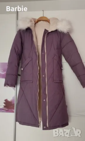Дамско дълго яке с качулка
