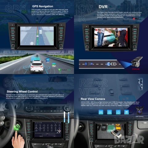 Мултимедия, Mercedes, E Class, Двоен дин, Мерцедес, W211, E200, E220, E270, Е320, Android, CLK клас, снимка 5 - Аксесоари и консумативи - 50311477