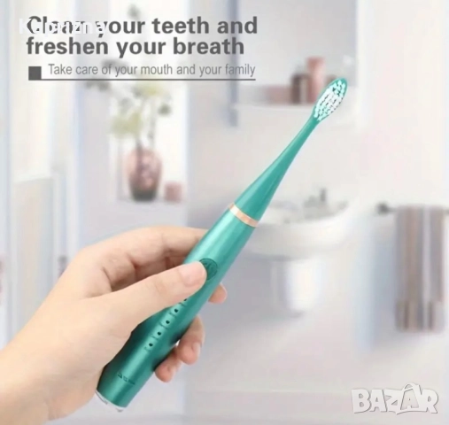 Електрически ултразвуков уред за зъбен камък и четка за зъби, снимка 8 - Козметика за лице - 51597699