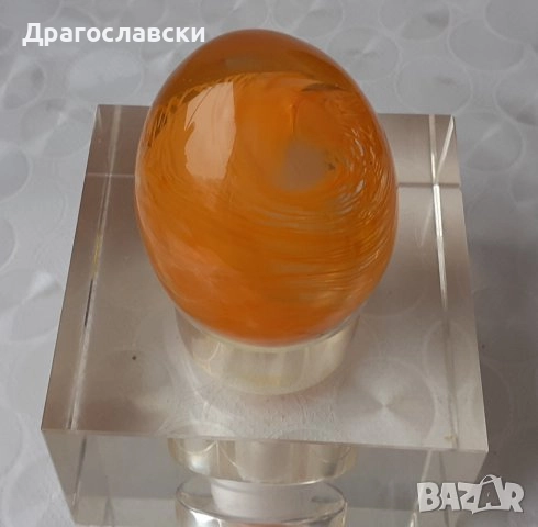 каруца кон стъклен стъкло статуетка яйце яйца Великден декорация, синя дървена каручка, снимка 12 - Други - 47813976