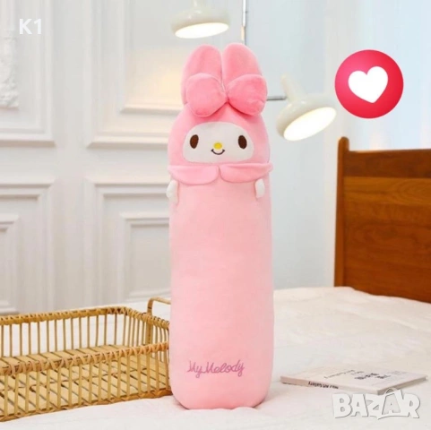 Плюшена играчка възглавница Hello Kitty Kuromi, 60см Кити Куроми, снимка 3 - Плюшени играчки - 53351530
