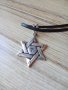Сребърна звезда за защита, снимка 1 - Колиета, медальони, синджири - 41679965