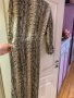Уникална сатенена наметка рокля V образно деколте Zara Зара змийски принт , снимка 6