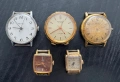 5 винтидж механични часовника – СССР и Швейцария, снимка 1