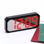 Модерен дигитален електронен часовник с термометър големи цифри светещ на ток температура за спалня, снимка 7