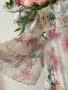 Нова ефирна феерична дълга елегантна женствена ежедневна рокля волани къдри нежен флорален принт , снимка 8