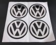 Стикери Силиконови За Джанти 70мм / за Volkswagen VW Волксваген декоративни за тапи централен отвор, снимка 1