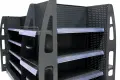 Островна стелажна група с Н-образна конфигурация с 4 промо стелажа 300 х113х165/B40/рафтове 30/, снимка 6