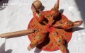 Механични играчки: стара механична играчка, с зайци, кълвящи дървени пиленца, мечета, снимка 9