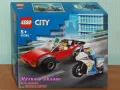 Продавам лего LEGO CITY 60392 - Преследване на кола с полицейски мотор , снимка 1