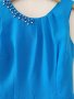 Прекрасна синя рокля с камъни, снимка 1 - Рокли - 41872121