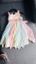Ефирна детска рокля с много нежни  цветове 
