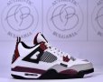 Nike Jordan Retro 4 PSG, Pure Money, Black Canvas Мъжки Дамски Маратонки, снимка 7