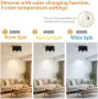 Нов Черен таванен плафон с 2 спота GU10 LED, 12W, CCT 3 цвята, димируема LED лампа осветление дом, снимка 4