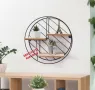Кръгла метална етажерка-30х9 см./кръгла стенна етажерка/метална стенна етажерка , снимка 4