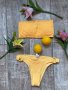 Нов патешко жълто бански костюм сет две части комплект М рипс рипсен , снимка 10