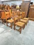 Комплект трапезни столове от дъбов масив, снимка 6