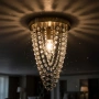 Луксозен плафон с кристали , снимка 2