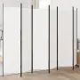 vidaXL Параван за стая, 6 панела, бял, 300x200 см, текстил, снимка 2