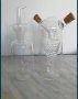 Нов стъклен, ултрамодерен оливерник 2в1 за подправки с коркови тапички, снимка 1 - Аксесоари за кухня - 32317597