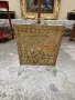 Уникално антикварно английско бронзово пано решетка за камина  , снимка 1