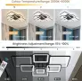LED плафон със 7 квадрата, 90 × 76 × 12 см, дистанционно и димиране, снимка 3