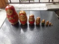 Стара руска кукла матрьошка 8 в 1, снимка 1