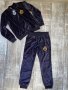 Спортно елегантен нов сет комплект от две части анцунг плюш кадифе плюшен детски костюм 11 12 години, снимка 3