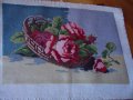 гоблен червени рози, снимка 1 - Гоблени - 41899813