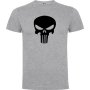 Нова мъжка тениска с Череп - The Punisher в сив цвят, снимка 1 - Тениски - 44290076