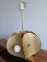 Vintage Space Age Brass Chandelier 1970s Lumet Poznań Petal Pendant Light MCM, снимка 4