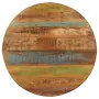vidaXL Трапезна маса, кръгла, 100x100x75 cм, регенерирано дърво масив, снимка 3