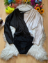 Сатенено боди Зара, снимка 1 - Блузи с дълъг ръкав и пуловери - 36482385