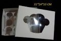 Бяла Картонена Кутия за 12 бр мъфини кексчета мъфина и сепаратор, снимка 1 - Други - 39923315