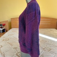 Лилав дамски пуловер, снимка 9 - Блузи с дълъг ръкав и пуловери - 44194707