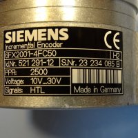 енкодер Siemens 6FX2001-4FC50 incremental encoder 2500min-1, снимка 4 - Резервни части за машини - 40191663