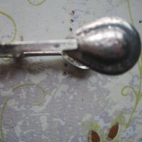 Уникална сребърна щипка за захар лед 19 век, снимка 6 - Колекции - 33938277