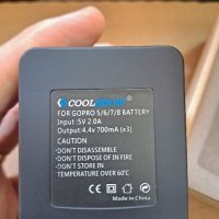Зарядна станция + 3 броя батерии за GoPro HERO 8/7/6/5, снимка 2 - Друга електроника - 44178080