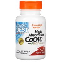 Коензим Q10 Doctor's Best, High Absorption CoQ10 with BioPerine, 100 mg, 120 Softgels, снимка 1 - Хранителни добавки - 42831968
