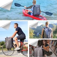 Eono Велосипедна раница 100% водоустойчива/15,6 инча чанта за лаптоп,пътуване,училище, снимка 1 - Спортна екипировка - 41342830