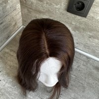 Дамско тупе💯 Човешка коса Шоколад, снимка 6 - Аксесоари за коса - 41460573
