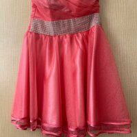 Прасковена бална рокля, размер s, xs, снимка 2 - Рокли - 35840966